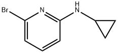 6-Bromo-2-cyclopropylaminopyridine 구조식 이미지