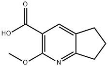 2-METHOXY-6,7-DIHYDRO-5H-CYCLOPENTA[B]PYRIDINE-3-CARBOXYLIC ACID Structure