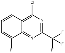 4-Chloro-8-fluoro-2-(trifluoroMethyl)quinazoline 구조식 이미지