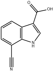 1H-Indole-3-carboxylic  acid,  7-cyano- 구조식 이미지