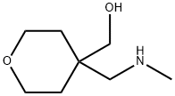 {4-[(methylamino)methyl]tetrahydro-2H-pyran-4-yl}methanol 구조식 이미지