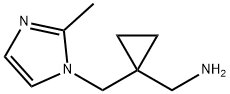 ((1-[(2-METHYL-1H-IMIDAZOL-1-YL)METHYL]CYCLOPROPYL)METHYL)AMINE Structure