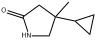 4-CYCLOPROPYL-4-METHYL-2-PYRROLIDINONE Structure