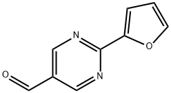 2-(2-FURYL)-5-PYRIMIDINECARBALDEHYDE Structure