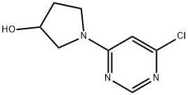 1-(6-Chloro-4-pyrimidinyl)-3-pyrrolidinol 구조식 이미지