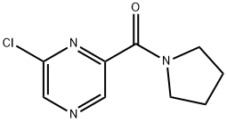 2-CHLORO-6-(1-PYRROLIDINYLCARBONYL)PYRAZINE 구조식 이미지