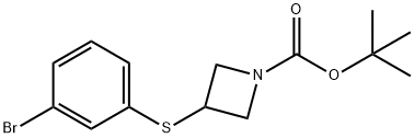 1-Boc-3-(3-Bromo-phenylsulfanyl)-azetidine Structure