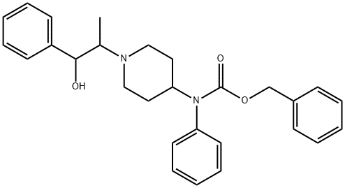 2-(4-N-CBZ-PHENYLAMINO-PIPERIDIN-1-YL)-1-PHENYLPROPANOL Structure