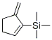 Cyclopentene,  5-methylene-1-(trimethylsilyl)- Structure