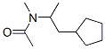 Acetamide,  N-(2-cyclopentyl-1-methylethyl)-N-methyl- Structure