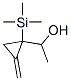 Cyclopropanemethanol,  -alpha--methyl-2-methylene-1-(trimethylsilyl)- Structure