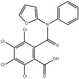 Benzoic  acid,  2,3,4,5-tetrachloro-6-[(2-furanylphenylamino)carbonyl]- Structure