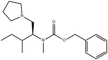 (S)-1-PYRROLIDIN-2-ISOBUTYL-2-(N-CBZ-N-METHYL)AMINO-ETHANE Structure