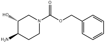 (3R,4R)-benzyl 4-aMino-3-hydroxypiperidine-1-carboxylate 구조식 이미지