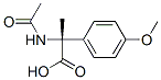 Benzeneacetic  acid,  -alpha--(acetylamino)-4-methoxy--alpha--methyl-,  (-alpha-R)- Structure