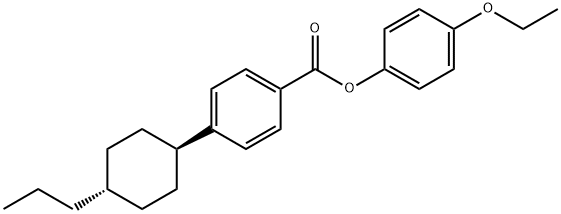 4-에톡실페닐-4'-트랜스-프로필시클로헥실벤조에이트 구조식 이미지