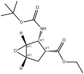 ALL-CIS-2-TERT-BUTOXYCARBONYLAMINO-6-OXA-BICYCLO[3.1.0]HEXANE-3-CARBOXYLIC ACID ETHYL ESTER Structure