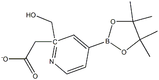 2-PYRIDINEMETHANOL, 4-(4,4,5,5-TETRAMETHYL-1,3,2-DIOXABOROLAN-2-YL)-, 2-ACETATE 구조식 이미지