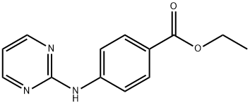 4-(PYRIMIDIN-2-YLAMINO)BENZOIC ACID ETHYL ESTER Structure