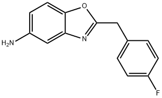 2-(4-fluorobenzyl)-1,3-benzoxazol-5-amine 구조식 이미지
