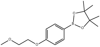 2-(4-(2-Methoxyethoxy)phenyl)-4,4,5,5-tetramethyl-1,3,2-dioxaborolane Structure