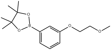 2-[3-(2-Methoxyethoxy)phenyl]-4,4,5,5-tetramethyl-1,3,2-dioxaborolane 구조식 이미지