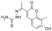 Hydrazinecarbothioamide,  2-[1-(7-hydroxy-8-methyl-2-oxo-2H-1-benzopyran-3-yl)ethylidene]- Structure