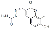 Hydrazinecarboxamide,  2-[1-(7-hydroxy-8-methyl-2-oxo-2H-1-benzopyran-3-yl)ethylidene]- Structure