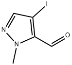 4-iodo-1-Methyl-1H-pyrazole-5-carbaldehyde 구조식 이미지