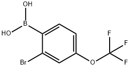 2-Bromo-4-(trifluoromethoxy)phenylboronic acid Structure