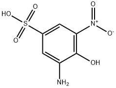 3-아미노-4-하이드록시-5-니트로벤젠설포닉산 구조식 이미지