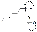2-헥실-2'-메틸[2,2'-에틸렌비스(1,3-디옥솔란)] 구조식 이미지