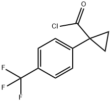1-[4-(Trifluoromethyl)phenyl]cyclopropane-carbonyl  chloride Structure