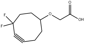 2-((6,6-difluorocyclooct-4-yn-1-yl)oxy)acetic acid 구조식 이미지
