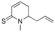 2(1H)-Pyridinethione,  5,6-dihydro-1-methyl-6-(2-propen-1-yl)- Structure