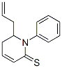 2(1H)-Pyridinethione,  5,6-dihydro-1-phenyl-6-(2-propen-1-yl)- Structure