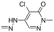 Formaldehyde,  (5-chloro-1,6-dihydro-1-methyl-6-oxo-4-pyridazinyl)hydrazone  (9CI) 구조식 이미지