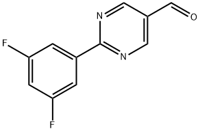 2-(3,5-Difluorophenyl)pyrimidine-5-carbaldehyde Structure