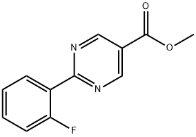 2-(2-Fluorophenyl)pyrimidine-5-carboxylic acid methyl ester Structure