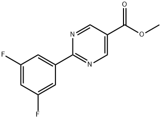 2-(3,5-Diluorophenyl)pyrimidine-5-carboxylic acid methyl ester Structure