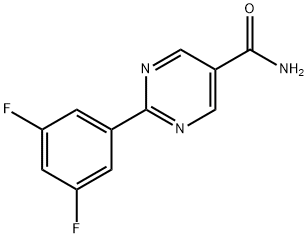 2-(3,5-Difluoro-phenyl)-pyrimidine-5-carboxylic acid amide Structure
