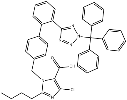 N-Trityl Losartan Carboxylic Acid Structure