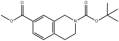 2-tert-Butyl 7-methyl 3,4-dihydroisoquinoline-2,7(1H)-dicarboxylate Structure