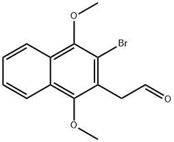(3-BROMO-1,4-DIMETHOXY-NAPHTHALEN-2-YL)-ACETALDEHYDE Structure