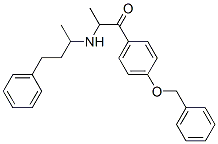 1-[4-(BENZYLOXY)PHENYL]-2-[(4-PHENYLBUTAN-2-YL)AMINO]PROPAN-1-ONE Structure