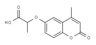 2-[(4-methyl-2-oxo-2H-chromen-6-yl)oxy]propanoic acid Structure