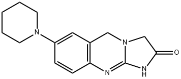 1,5-dihydro-7-(1-piperidinyl)-imidazo(2,1-b)quinazolin-2(3H)-one Structure