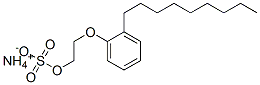 ammonium 2-(nonylphenoxy)ethyl sulphate Structure