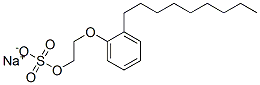 sodium 2-(nonylphenoxy)ethyl sulphate Structure
