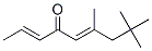 6,8,8-트리메틸노나-2,5-디엔-4-온 구조식 이미지
